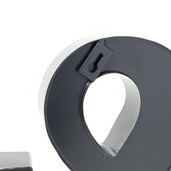 Tin Ampersand Wine Cork Holder 12 Inch Farmhouse Wall Monogram Decor Black - Picture 4 of 6